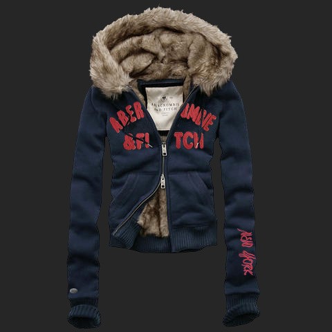 Abercrombie & Fitch Donkerblauw Vrouwen Hoodie Whod50