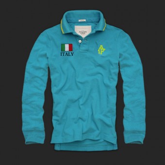 Abercrombie & Fitch Heren Polo Ming Blauwe AF-mpols064